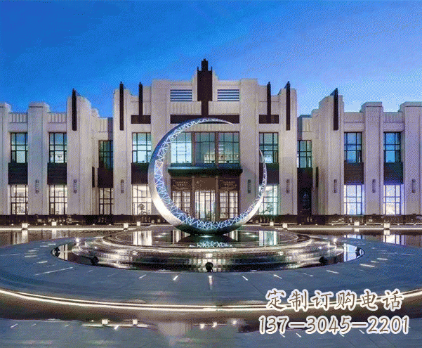 沧州高档不锈钢月亮摆件