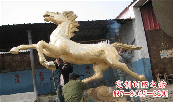 沧州奔马铸铜马铜雕