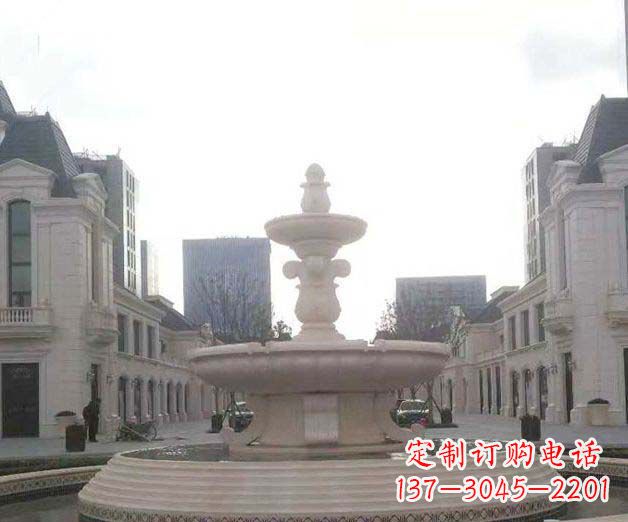 沧州别墅景观大理石喷泉石雕