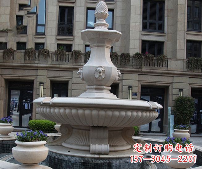 沧州别墅景观石雕大理石喷泉