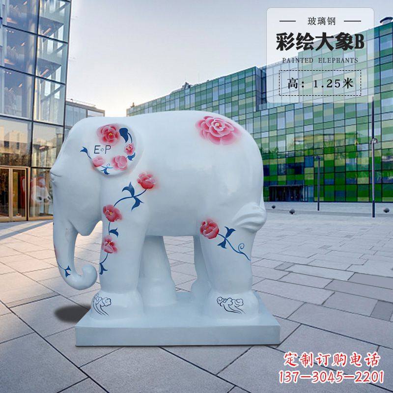 沧州玻璃钢大象雕塑——传承古老文明的象征
