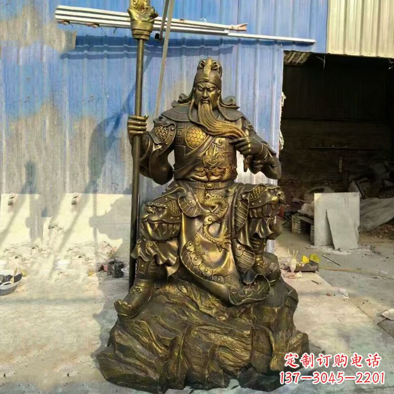 沧州玻璃钢制作的关羽雕塑