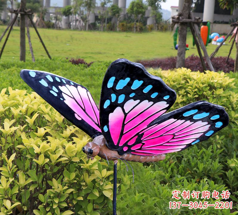 沧州玻璃钢蝴蝶雕塑