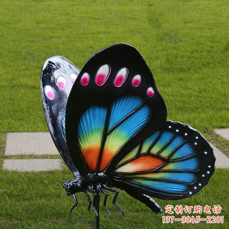 沧州玻璃钢制作的蝴蝶雕塑