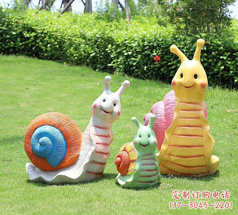 沧州玻璃钢蜗牛雕塑精美艺术品
