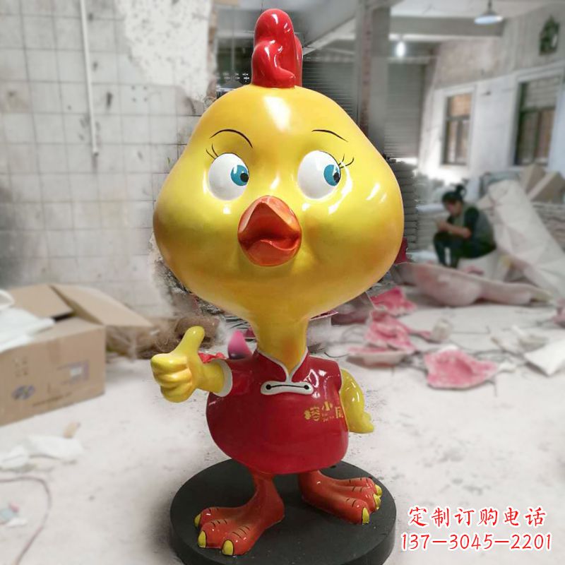 沧州“玻璃钢制造的精美鸡雕塑”