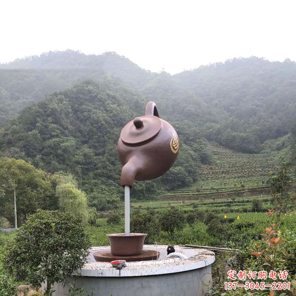 沧州玻璃钢天壶喷泉精致而神奇的雕塑