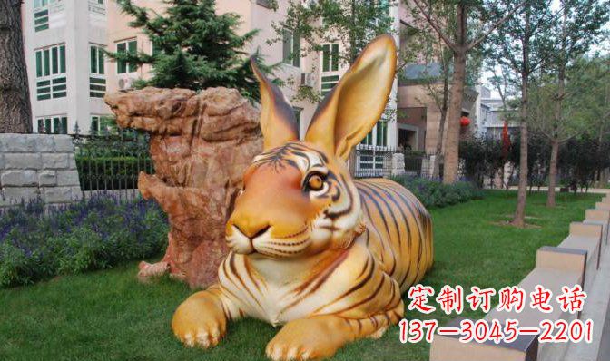 沧州玻璃钢兔子雕塑精致、经典、永恒