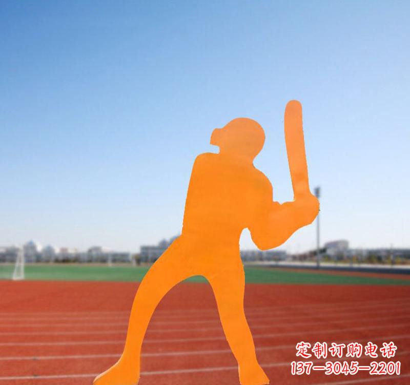 沧州棒球运动人物雕塑传承棒球精神