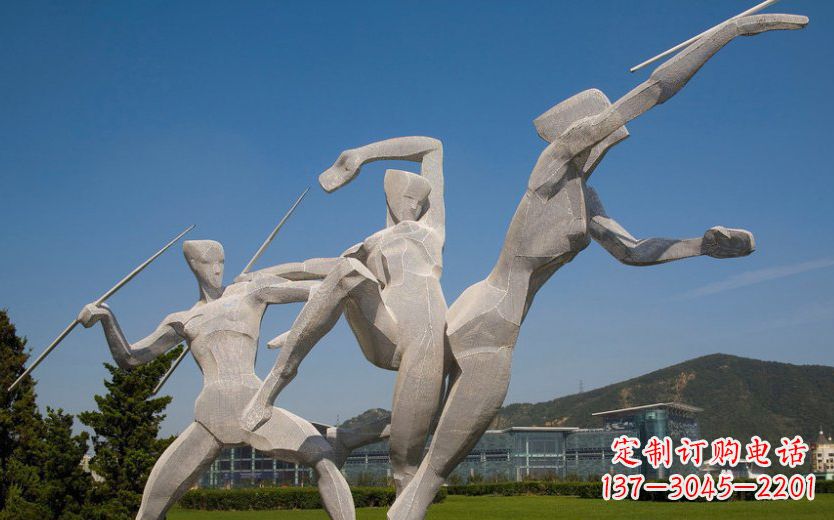 沧州不锈钢标枪雕塑一种新型的艺术形式