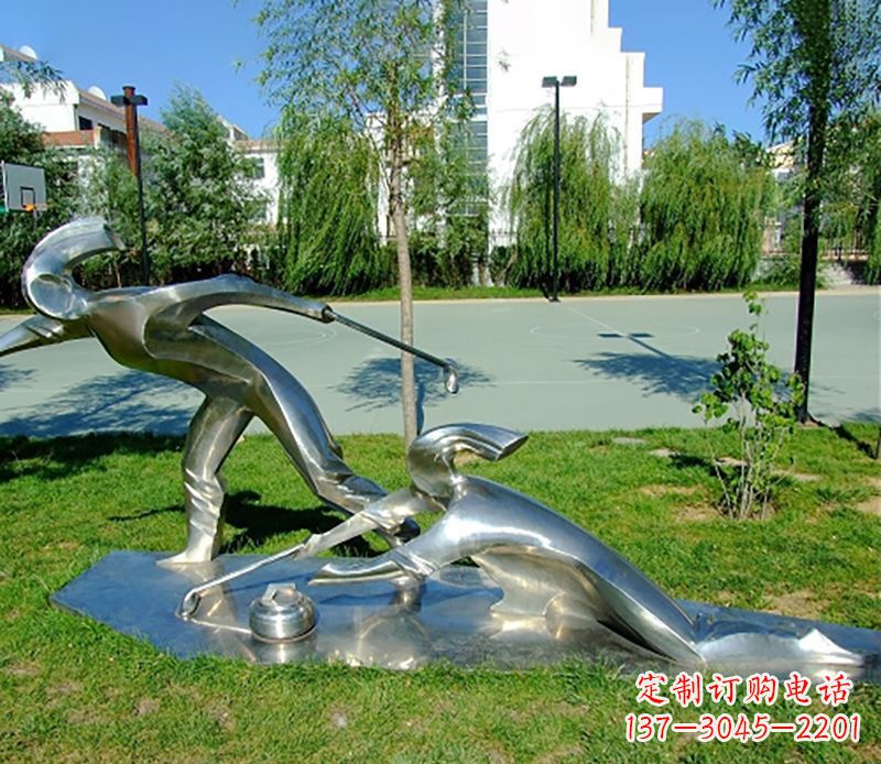沧州不锈钢冰壶雕塑艺术与实用的完美结合
