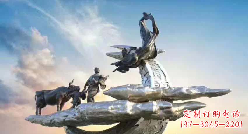 沧州不锈钢嫦娥奔月雕塑