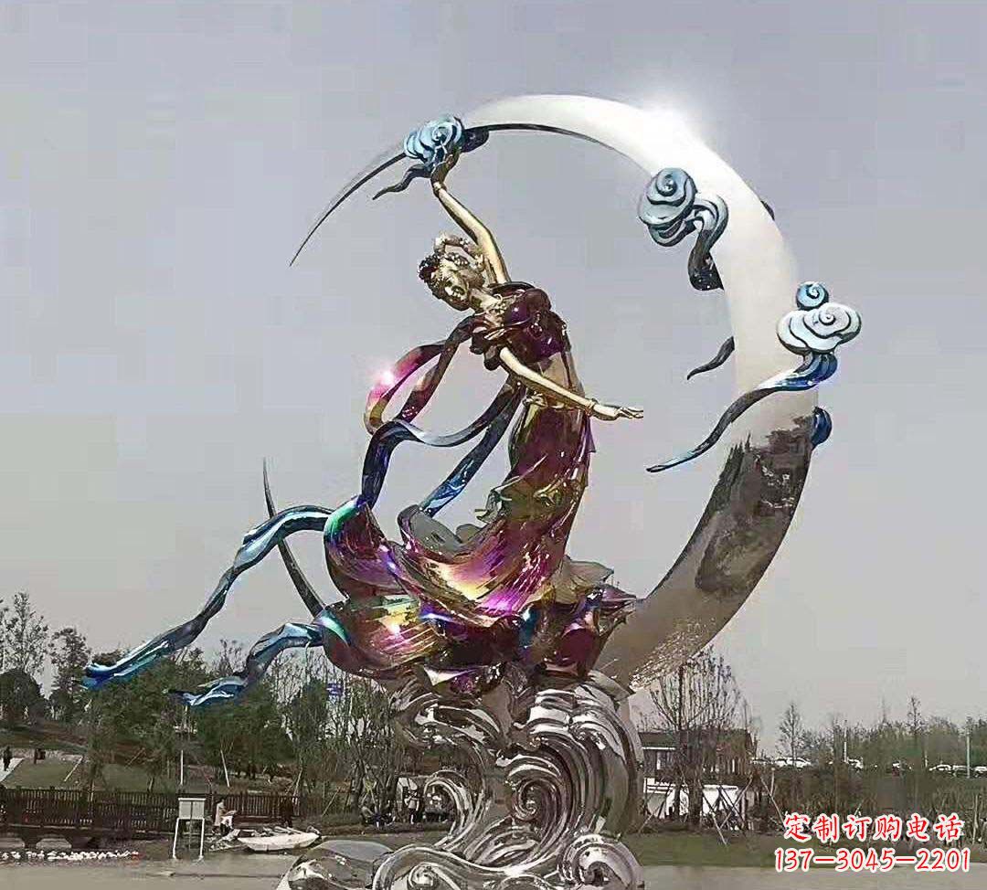 沧州不锈钢嫦娥奔月雕塑