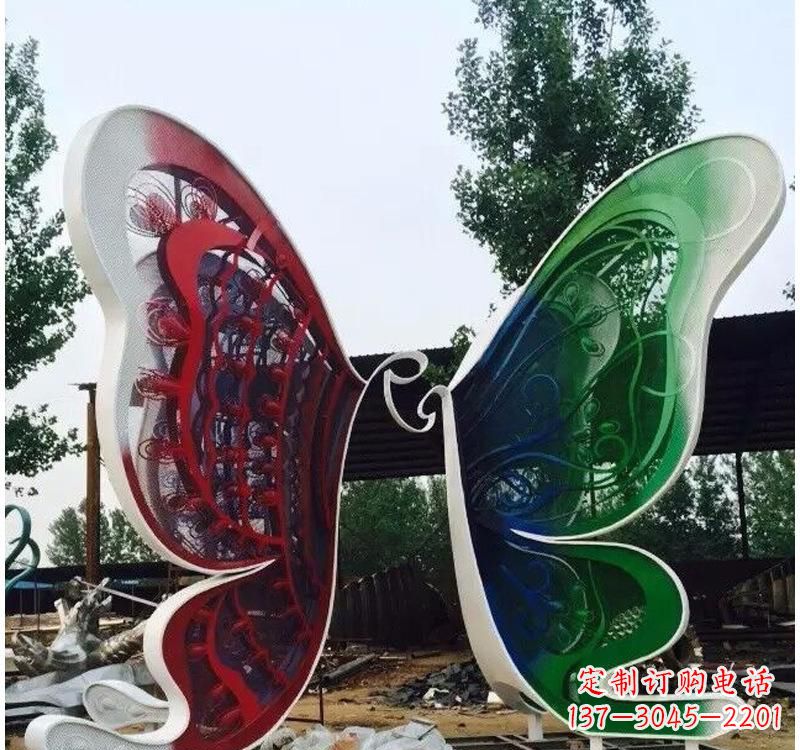 沧州不锈钢城市彩色蝴蝶雕塑——美丽的视觉盛宴