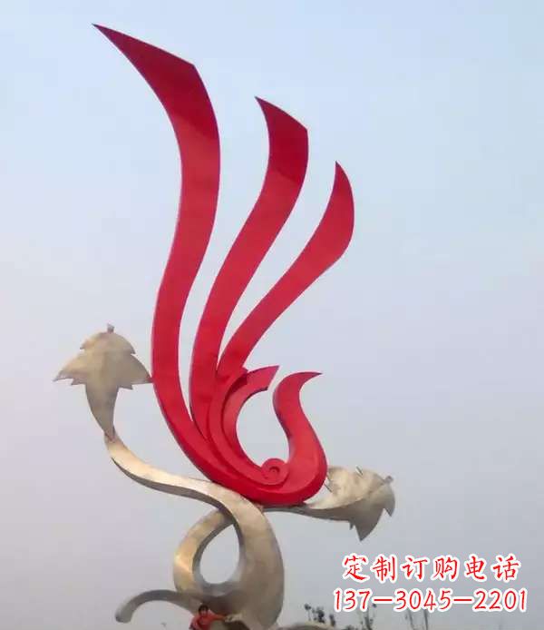 沧州不锈钢城市的凤凰雕塑