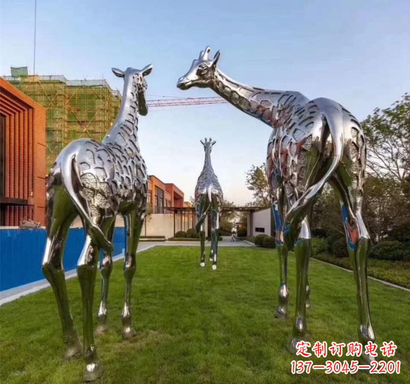 沧州不锈钢城市园林动物雕塑展示大自然的美丽