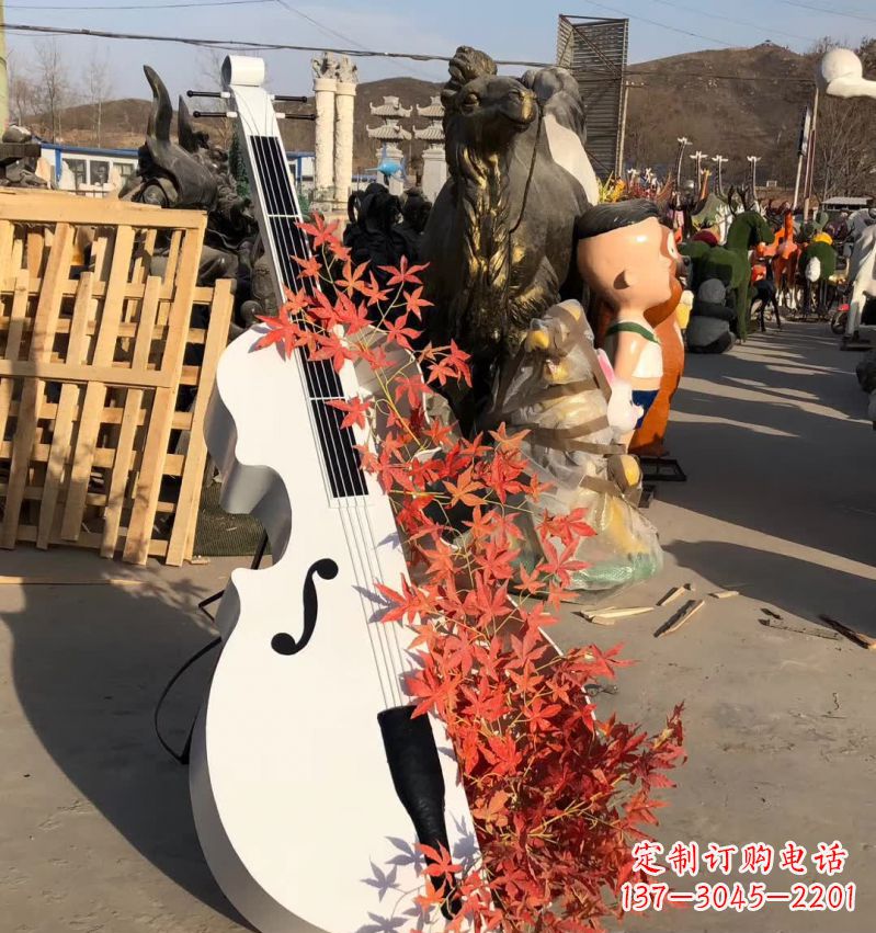 沧州不锈钢大提琴雕塑—精致的艺术精品