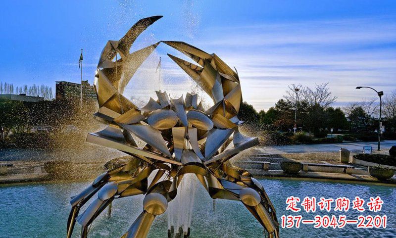 沧州精美不锈钢螃蟹雕塑