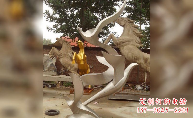 沧州不锈钢大雁雕塑