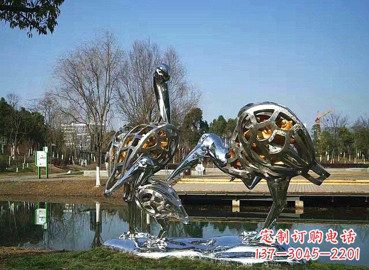 沧州精美非凡的不锈钢丹顶鹤雕塑