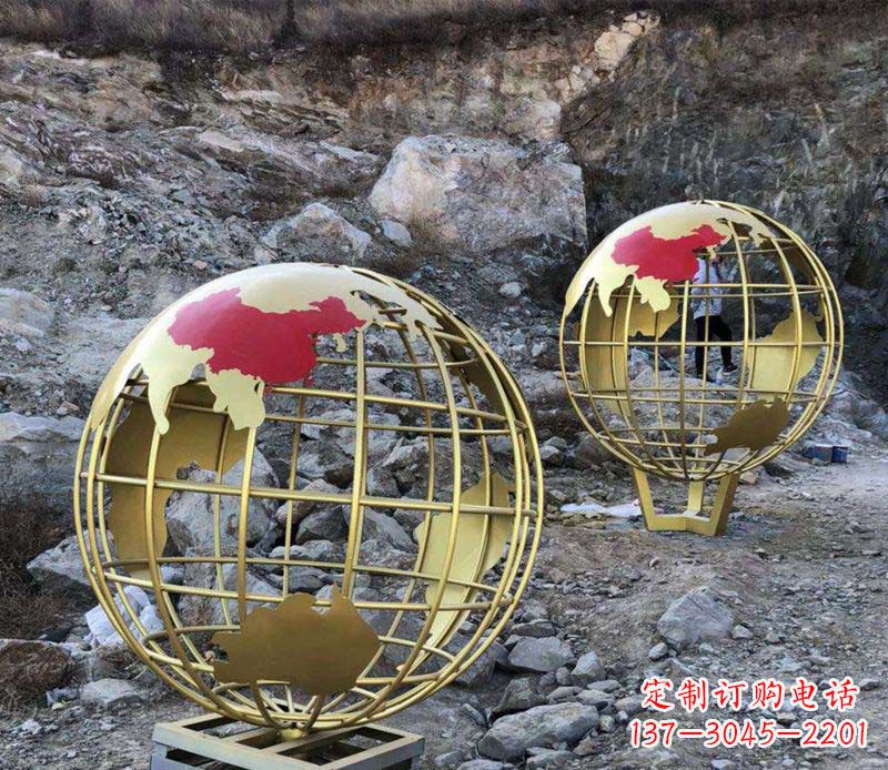沧州不锈钢制作的地球雕塑