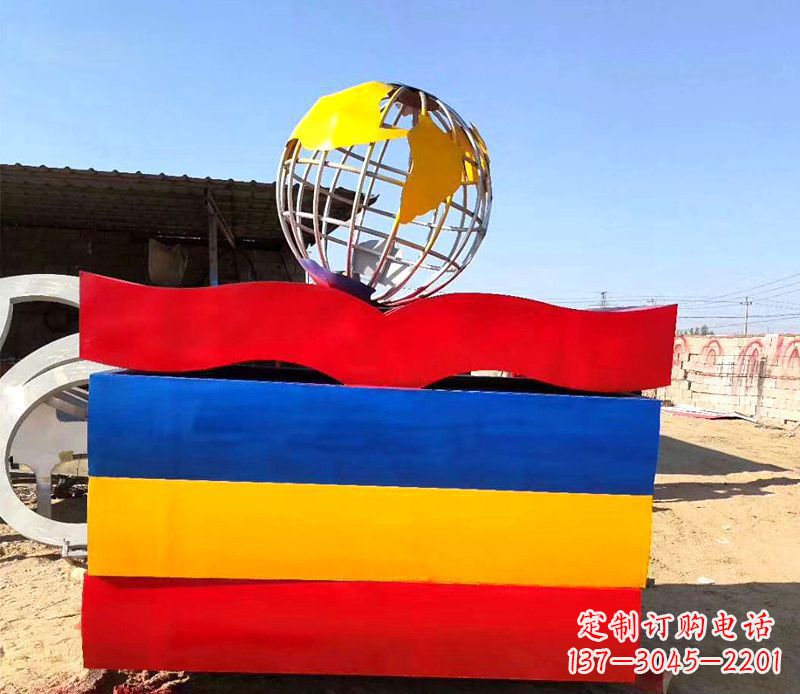 沧州不锈钢地球雕塑——象征地球的美丽与和谐
