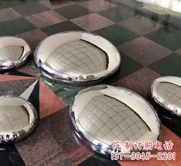 沧州精致的不锈钢鹅卵石雕塑