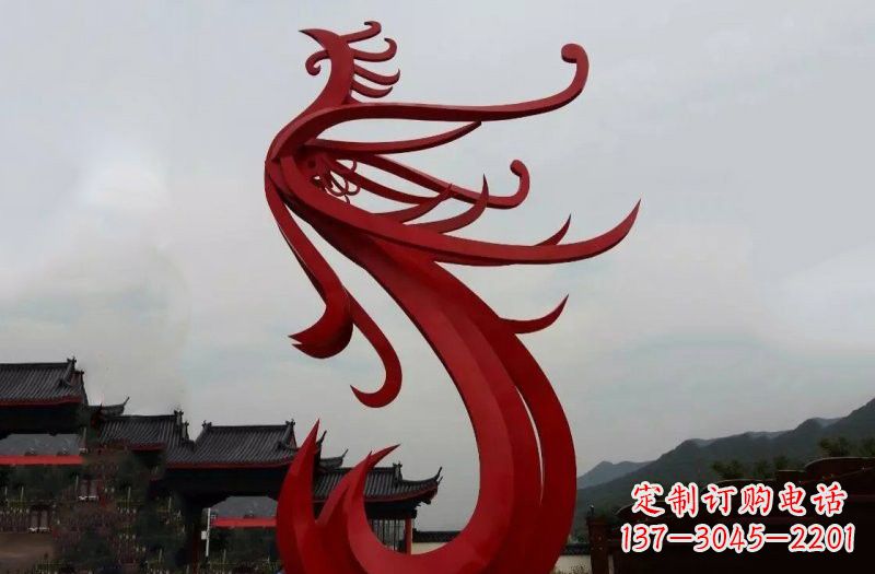 沧州精美不锈钢凤凰雕塑