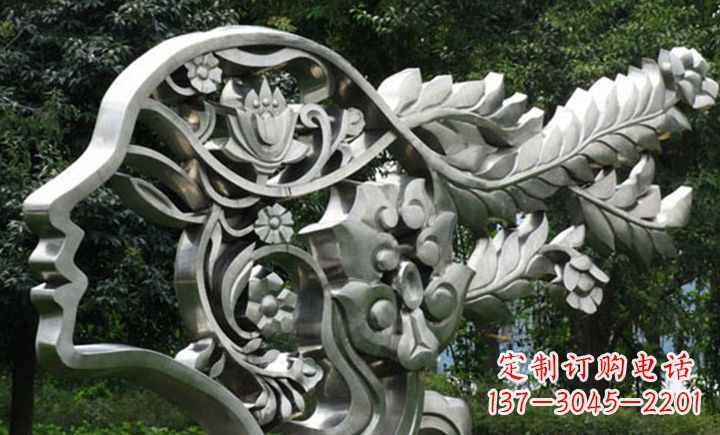沧州不锈钢头像雕塑——精美绝伦