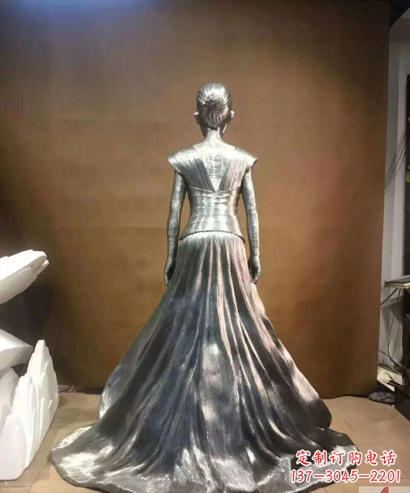 沧州女性之美不锈钢抽象女人身影雕塑