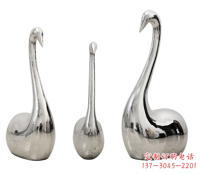 沧州精美不锈钢天鹅雕塑