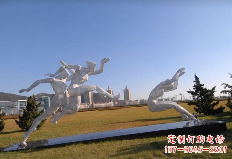 沧州不锈钢运动员雕塑