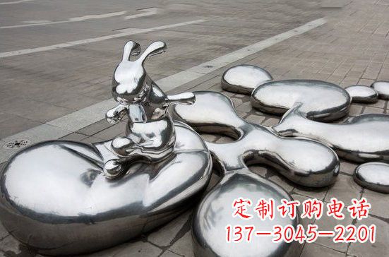 沧州不锈钢兔子雕塑
