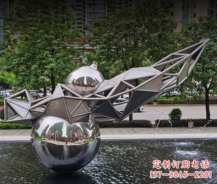 沧州不锈钢葫芦雕塑美丽耐用的艺术杰作