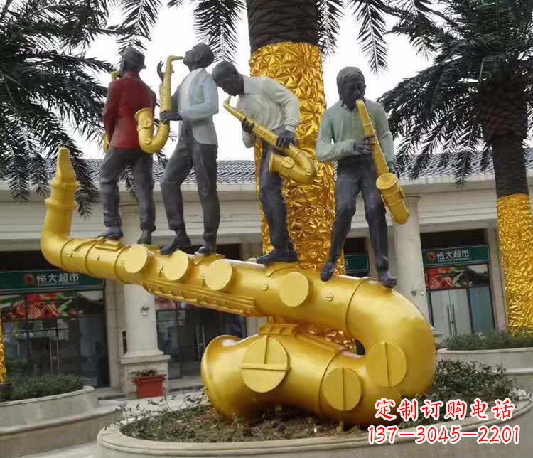 沧州不锈钢萨克斯雕塑精美绝伦