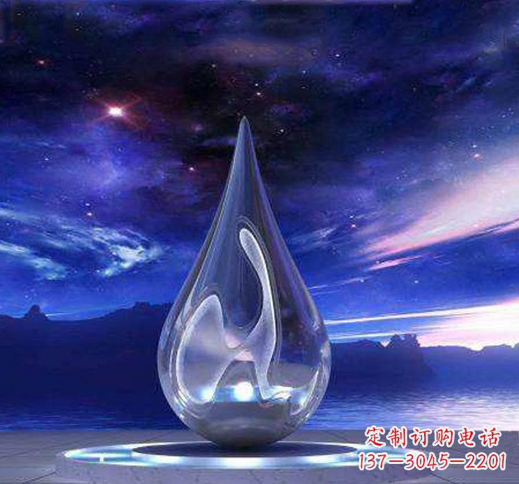 沧州不锈钢大型水滴雕塑极致的审美艺术