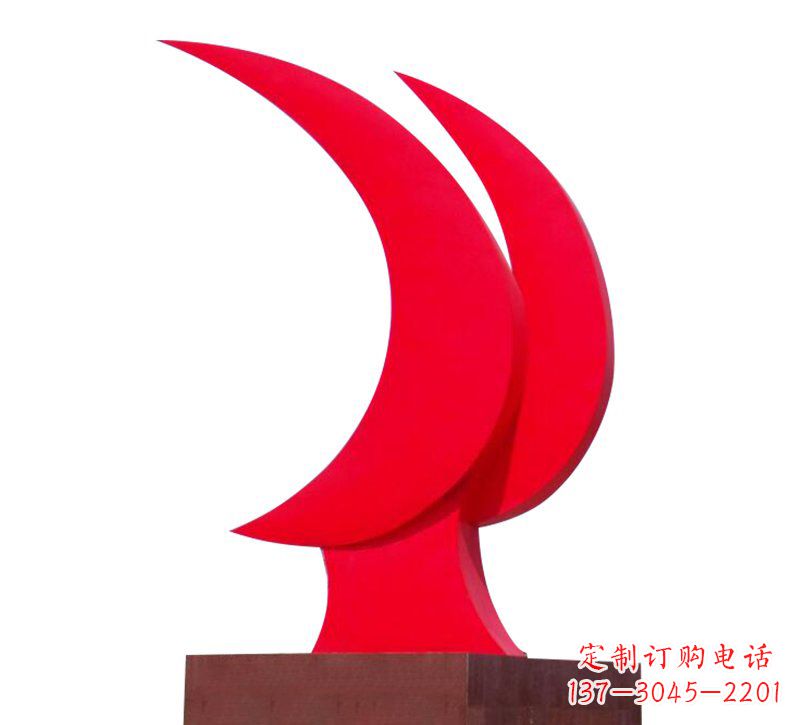 沧州不锈钢党旗雕塑——传承中华文化精神