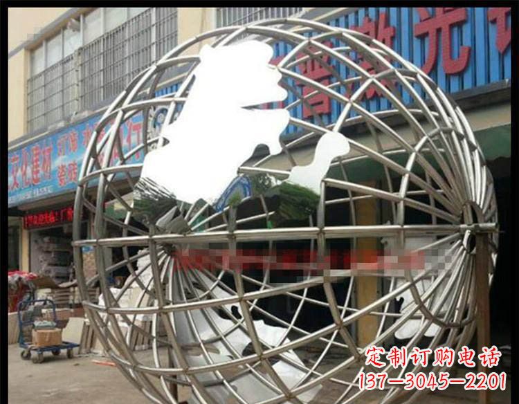 沧州纪念地球的不锈钢雕塑