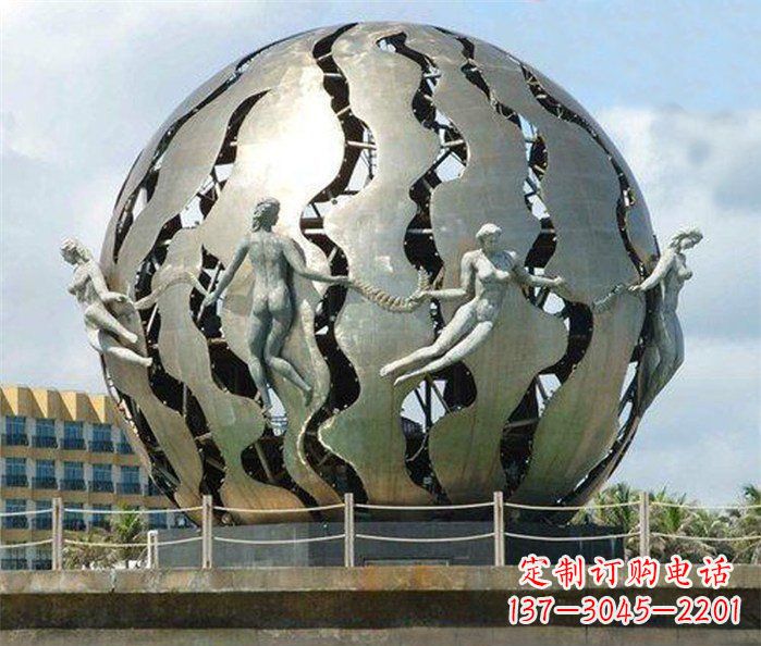 沧州不锈钢地球雕塑一座精致而又充满着力量的艺术作品