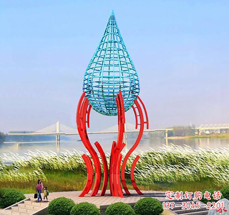 沧州不锈钢灯泡雕塑灯光点亮美好生活