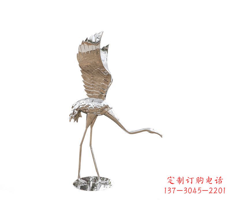 沧州不锈钢火烈鸟雕塑灿烂耀眼的艺术之作