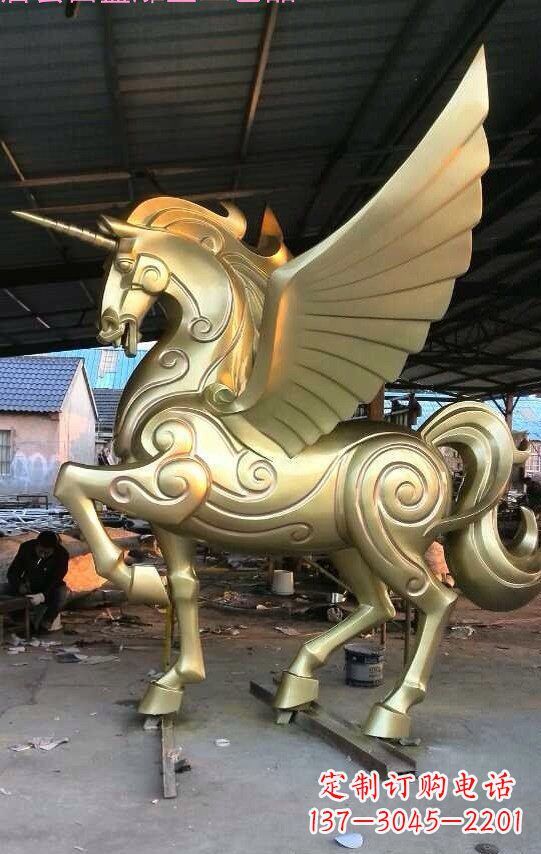 沧州不锈钢独角兽雕塑铸造精美绝伦