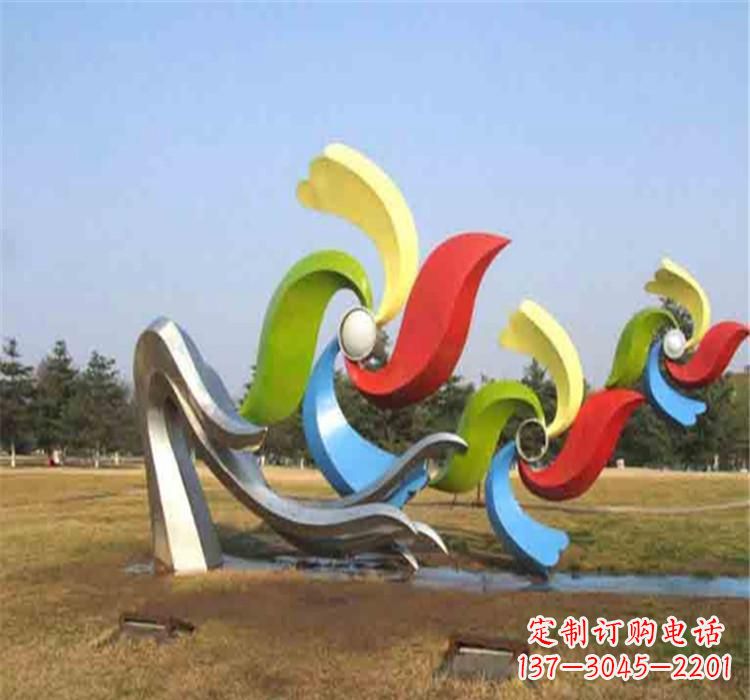 沧州不锈钢风车雕塑绚丽多彩的艺术精品