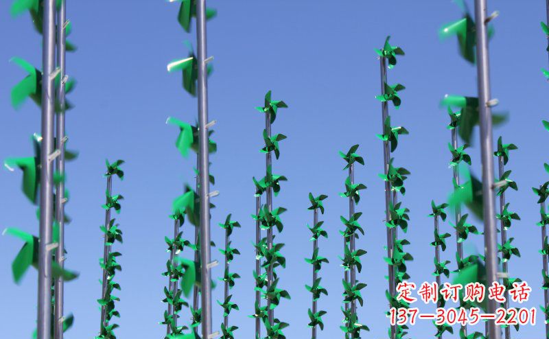 沧州不锈钢风车雕塑灵动而又精致