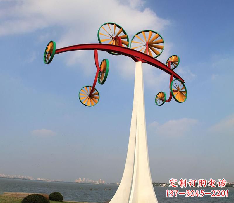 沧州不锈钢风车雕塑艺术美学的完美结合