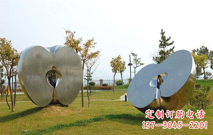 沧州不锈钢苹果雕塑——珍贵的艺术瑰宝