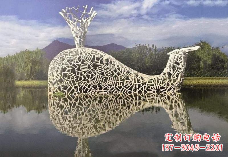 沧州不锈钢鲸鱼雕塑令人惊叹的艺术之作