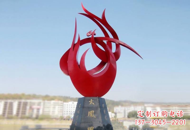 沧州凤凰雕塑——点缀不锈钢公园