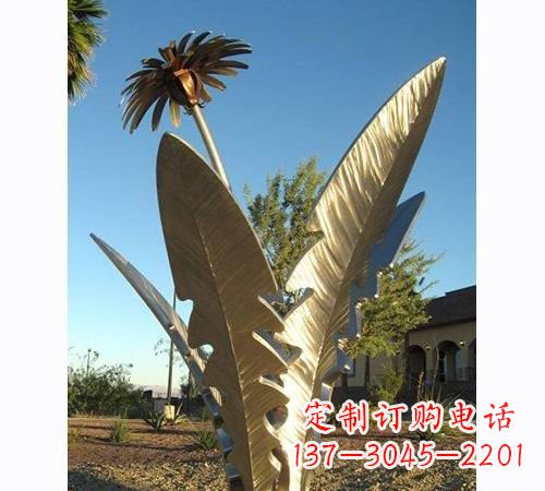 沧州不锈钢蒲公英雕塑——点缀公园美景