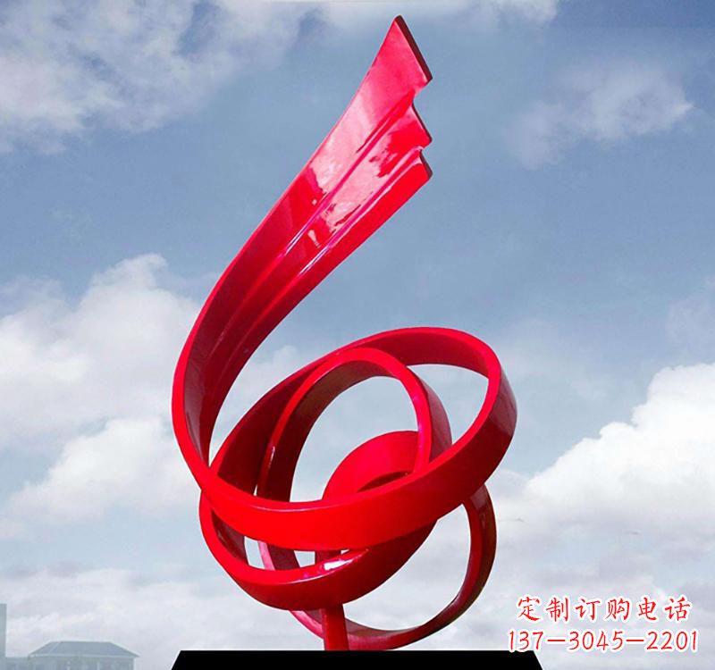 沧州美丽的飘带雕塑——城市的精灵